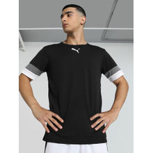 Puma Team Rise Jersey Mens Black T-Shirt