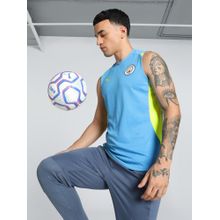 Puma Manchester City Football Club Training Sl Pro Men Blue Jersey Tank