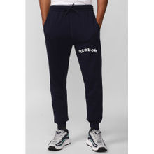 Reebok Mens Training Navy Blue Solid Sweat Pant
