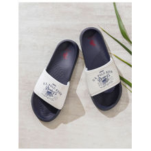 U.S. POLO ASSN. Men Toplin 5.0 Off White Sliders