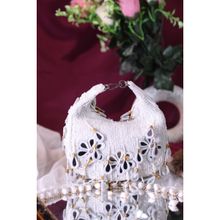 SWISNI Women White Mirror Moon Mini Bag