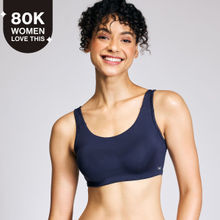 Nykd by Nykaa Soft Cup Easy-Peasy Slip-On Bra With Full Coverage - Navy Blue NYB113