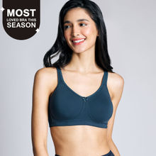 Nykd By Nykaa Encircled with love Cotton Shape & Support Non Padded Non Wired NYB169 Dark Blue