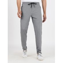 JadeBlue Men's Grey Slim Fit Cotton Track Pant