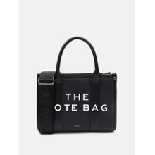 Kazo Black The Tote Bag with Detachable Strap (M)