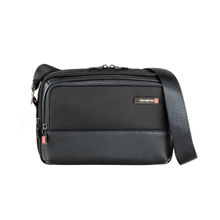 Samsonite Cross Body Bag | Sefton Nylon One Side Bag For Boys | Office Sling Bag For Men | Messenger Bag, 27 Cms, Black