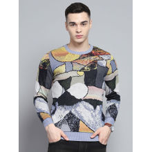 Monte Carlo Men Multi-Color Printed Sweater