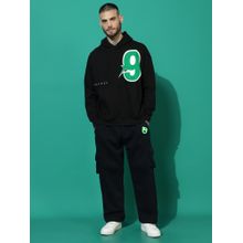 Griffel 9 Oversized Black Hoodie Tracksuit (Set of 2)