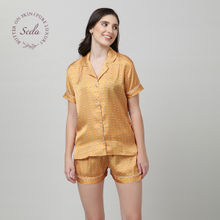 Mackly Womens Printed Polyester Night Dress (Set of 2)