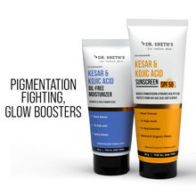 Dr. Sheth's Pigmentation-Free Duo - Kesar & Kojic Sunscreen SPF 50+ & Oil-Free Moisturizer