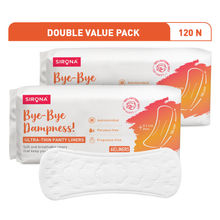 Sirona Dry Comfort Daily Use Panty Liners For Women, L (120 Liners), Soft Cottony Panty Liner Pads