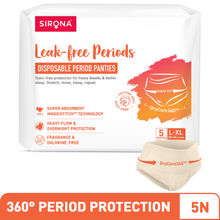 Sirona Disposable Period Panties For Heavy Flow, 360° Leakage & Rash Free Protection (L“Xl Size)