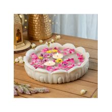 Ritualistic Padma Marble Urli Bowl