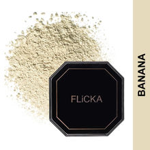 Flicka Dust It Off Loose Setting Powder Natural & Smooth Finish Shine Control Lightweight - Banana