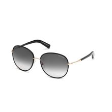 Tom Ford FT0498 59 01b Iconic Oversized Shapes In Premium Metal Sunglasses