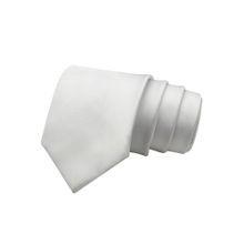 PELUCHE Refined Coral White Neck Tie for Men
