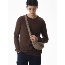 Jack & Jones Mens Regular Fit Brown Sweater