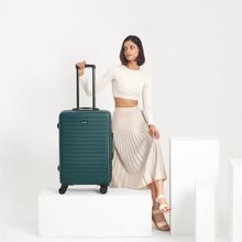 Assembly Medium Check-In Luggage Trolley- Polycarbonate 24 inch- Green