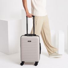 Assembly Small Cabin Trolley Polycarbonate Luggage 20 inch- Desert Ivory