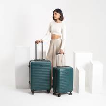 Assembly Hard Luggage Medium Checkin & Cabin Trolley Green (Set of 2)