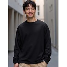 Bewakoof Men's Black Oversized T-shirt