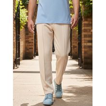 Bewakoof Men's Beige Track Pants