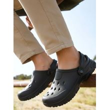 Bewakoof Mens Black Clogs