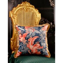 THE WHITE INK DECOR Satin Pillowcase Celestial Elegance with Fringe and Zipper (16 x 16 Inches)