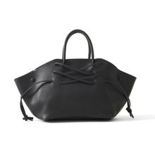 Carry City Women Avenue Black Self Design Tote Bag