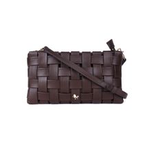 SILVIANO Charlotte Woven Leather Crossbody Bag for Women