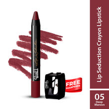 GLAM21 Lip Seduction Non- Transfer Matte Lipstick - Deep Maroon