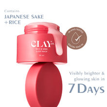 Clayco Rice & Sake Sleeping Mask Night Gel Cream With Vitamin C For Brightening & Hydration