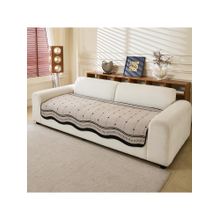 House of Quirk Sofa Slipcover Soft Durable Furniture Protector Four Seater - Brown