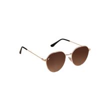 Floyd Gold Frame Brown UV Protected Lens Aviator Sunglasses (39)
