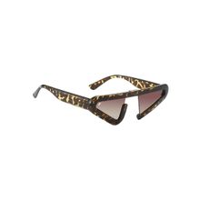 Floyd Burgundy Frame Brown UV Protected Lens Irregular Sunglasses (39)