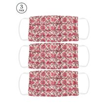 Bellofox 3-Ply Pink Rosa Cotton Face Mask (Pack Of 3)