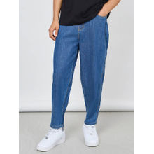 Styli Balloon Fit Jeans With Pockets Blue