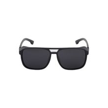 Carlton London Premium Men Black Polarised & UV Protected Lens Square Sunglasses - CLSM168