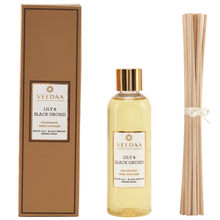 Veedaa Candles Lily & Black Orchid Diffuser Oil Refill & Reeds Set
