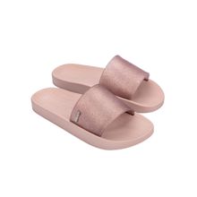 Melissa Sun Sunset Ad Pink Clear Gliter Multicolor Pink Solid Sliders