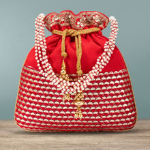 Peora Potli Bags for Women Evening Bag Clutch Ethnic Bride Purse with Drawstring (P05R)