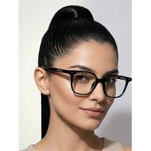 ROYAL SON Plastic Black Lens Square Eyeglass Frames for Unisex-Sf-Rs1112-C1 (50)