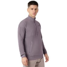 ASICS Purple Half Zip Oversize Sweatshirt
