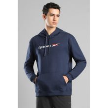 Reebok Men Navy Blue Hoodies