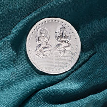 Saraf RS Jewellery Laxmi Ganesh 10 Gram 999 Round Silver Coin