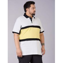 UNSIZED Men Uspo-125-Fp068 Off White Polo T-Shirt