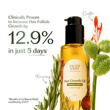 Sacred Grove Castor Onion Rosemary Hair Growth Oil Non-Sticky Hairgrowth Oil for Hairfall & Thinning