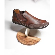 BUCKAROO Jorg Premium Vegan Leather Brown Casual Shoes For Men