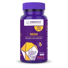 Siddhayu Neem Tablet Natural Skin Support - Blood Purifier Anti Acne (Vegan)