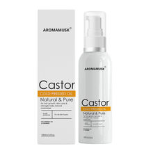 AromaMusk USDA Organic 100% Pure Cold Pressed Castor Oil For Hair And Skin